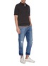 Figure View - Click To Enlarge - DENHAM - Let-out cuff ripped cropped jeans