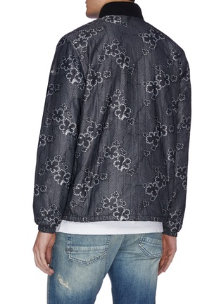Back View - Click To Enlarge - DENHAM - 'Coach' floral print bomber jacket