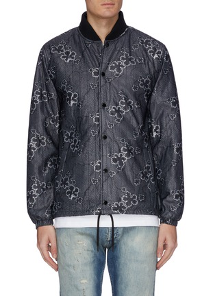 Main View - Click To Enlarge - DENHAM - 'Coach' floral print bomber jacket