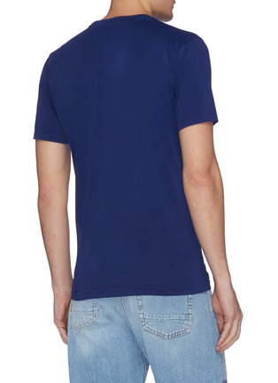 Back View - Click To Enlarge - DENHAM - Logo embroidered T-shirt