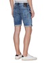 Back View - Click To Enlarge - DENHAM - 'Razor' ripped skinny denim shorts
