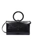 Main View - Click To Enlarge - COMPLÉT - 'Valery' ring handle mini croc embossed leather clutch