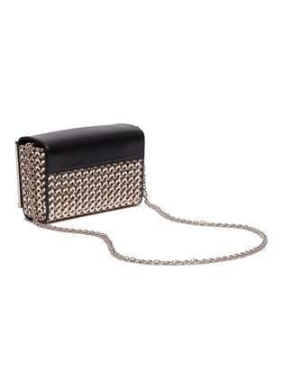 Detail View - Click To Enlarge - RODO - Basketweave leather chain box clutch