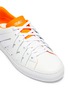 Detail View - Click To Enlarge - PS821 - 'Alpha Fluro' neon tongue cutout leather sneakers