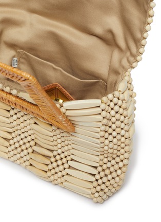 Detail View - Click To Enlarge - ARANÁZ - 'Cerise' beaded top handle bag