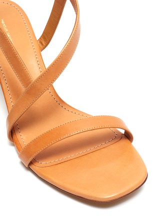 Detail View - Click To Enlarge - MANSUR GAVRIEL - Slant strap leather sandals