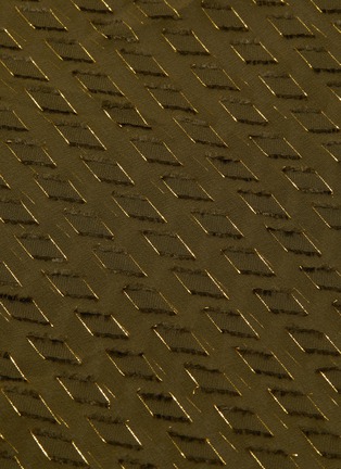 Detail View - Click To Enlarge - ERES - 'Presley' metallic trim semi-sheer dress