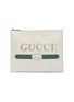 Main View - Click To Enlarge - GUCCI - 'Gucci' logo print medium leather pouch