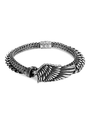 Main View - Click To Enlarge - JOHN HARDY - 'Legends Eagle' wing charm silver double wrap bracelet