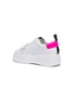  - ASH - 'Miracle' neon collar leather platform sneakers