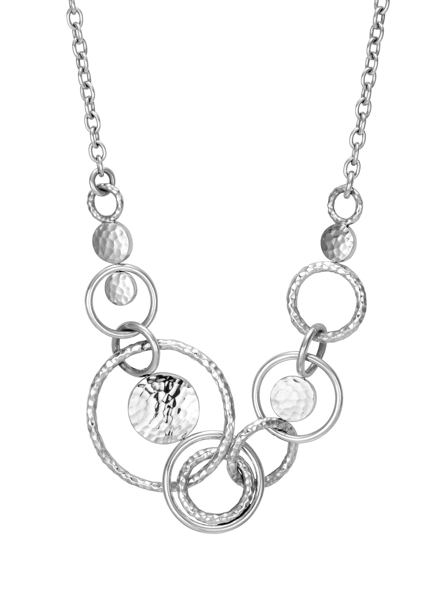 JOHN HARDY 'Dot' silver circle link necklace