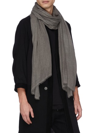 Figure View - Click To Enlarge - DEVOA - Fringed scarf