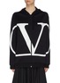 Main View - Click To Enlarge - VALENTINO GARAVANI - 'VLOGO' print zip hoodie