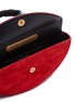 Detail View - Click To Enlarge - BALENCIAGA - 'Opera' scarf ring handle mini suede clutch