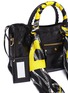Detail View - Click To Enlarge - BALENCIAGA - 'Classic City' monogram print scarf handle small leather bag