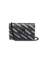 Main View - Click To Enlarge - BALENCIAGA - 'BB' logo print stripe leather chain wallet