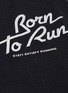  - SATISFY - 'Born to Run' slogan print perforated performance tank top