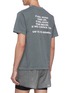 Back View - Click To Enlarge - SATISFY - 'Moth Eaten' reflective slogan print T-shirt