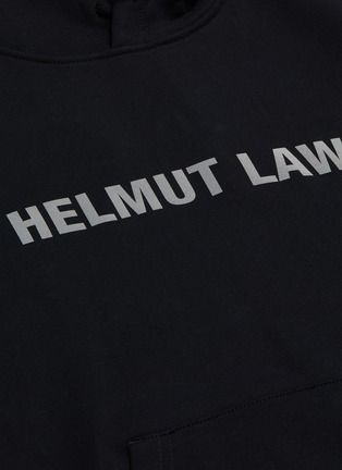 - HELMUT LANG - 'Helmut Laws' slogan graphic print hoodie