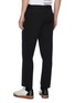 Back View - Click To Enlarge - HELMUT LANG - Belted cropped wool twill pants