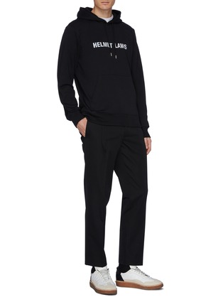 Figure View - Click To Enlarge - HELMUT LANG - Belted cropped wool twill pants