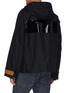 Back View - Click To Enlarge - HELMUT LANG - Contrast stripe hooded jacket