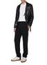Figure View - Click To Enlarge - HELMUT LANG - Stripe outseam wool pants