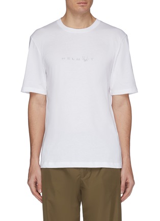 Main View - Click To Enlarge - HELMUT LANG - 'Alien' logo embroidered T-shirt