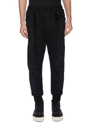 Main View - Click To Enlarge - SONG FOR THE MUTE - Fleece panel track pants