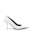 Main View - Click To Enlarge - BALENCIAGA - 'Square Knife' leather pumps