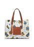 Main View - Click To Enlarge - LOEWE - x Paula's Ibiza leather logo patch graphic print canvas tote bag