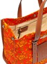 Detail View - Click To Enlarge - LOEWE - x Paula's Ibiza leather logo patch floral print canvas tote bag