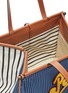 Detail View - Click To Enlarge - LOEWE - x Paula's Ibiza 'Cushion' stripe large canvas tote