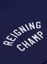  - REIGNING CHAMP - 'Varsity' logo print mesh basketball shorts