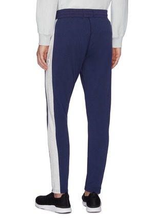 Back View - Click To Enlarge - REIGNING CHAMP - Stripe outseam Pima cotton sweatpants