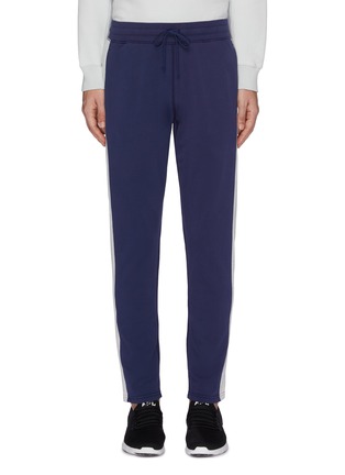 Main View - Click To Enlarge - REIGNING CHAMP - Stripe outseam Pima cotton sweatpants
