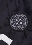  - REIGNING CHAMP - 'RCFC' logo print stripe raglan T-shirt