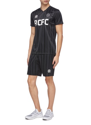 Figure View - Click To Enlarge - REIGNING CHAMP - 'RCFC' logo print stripe raglan T-shirt