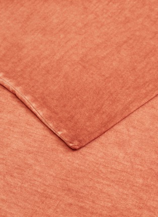 Detail View - Click To Enlarge - MIKMAX - Cotton jersey twin size duvet set – Soil