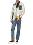 Figure View - Click To Enlarge - FDMTL - Mix panel Boro patchwork jeans