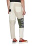Back View - Click To Enlarge - FDMTL - Mix panel Boro patchwork cropped pants