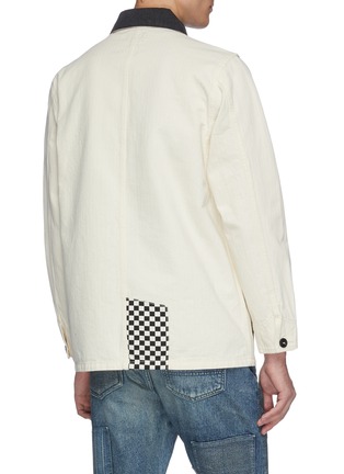 Back View - Click To Enlarge - FDMTL - Patchwork herringbone shirt jacket
