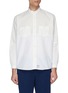 Main View - Click To Enlarge - FDMTL - Mandarin collar chest pocket patchwork shirt