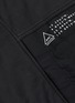  - DENHAM - 'Power NVS' panelled sleeve leather bomber jacket