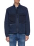 Main View - Click To Enlarge - DENHAM - 'Jacksonia' contrast chest pocket denim zip jacket