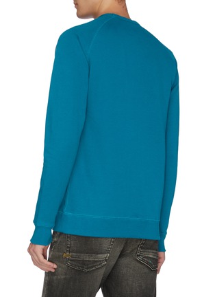 Back View - Click To Enlarge - DENHAM - 'Tehee' logo embroidered raglan sweatshirt
