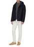 Figure View - Click To Enlarge - NORSE PROJECTS - 'Loro Piana' hooded waterproof down wool jacket