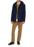 Figure View - Click To Enlarge - NORSE PROJECTS - 'Nunk' Thermore Ecodown insulation hooded wool Harris tweed shirt jacket