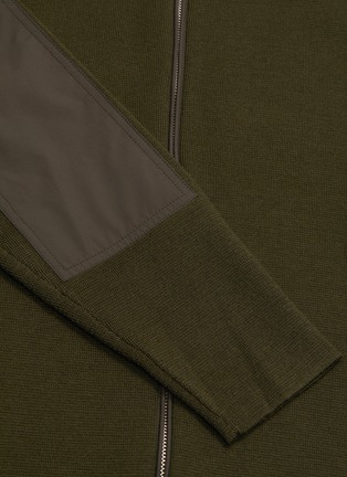  - NORSE PROJECTS - 'Fjord' contrast panel patchwork zip cardigan