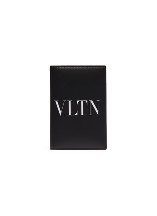 Main View - Click To Enlarge - VALENTINO GARAVANI - Valentino Garavani Logo print leather passport holder